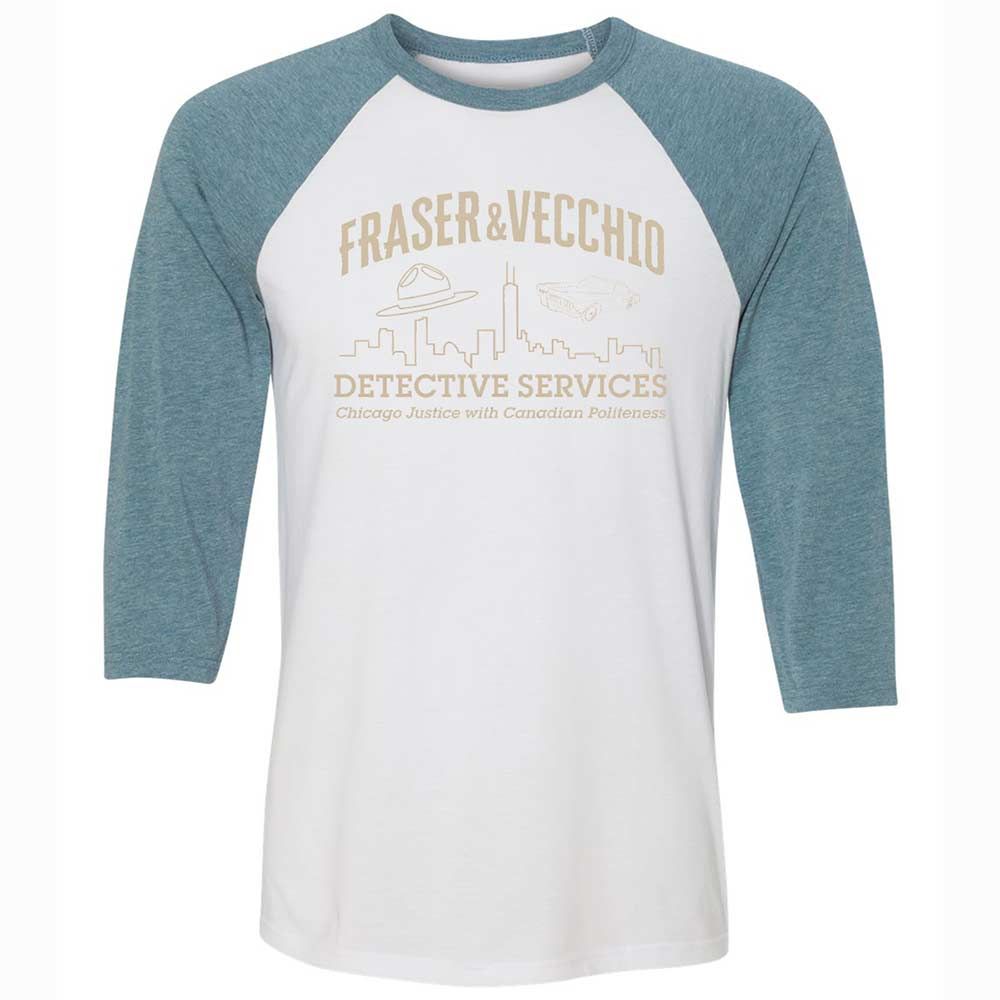 Unisex 3/4 Baseball Tee - LUMG52UP - White/Denim - 3