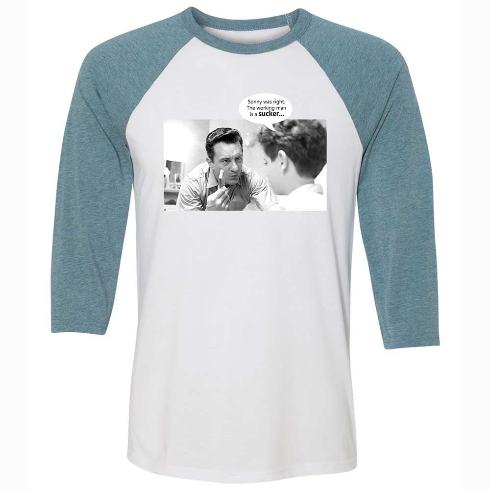 Unisex 3/4 Baseball Tee - VUWKERQ1 - White/Denim - 3