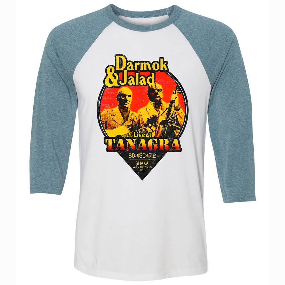 Unisex 3/4 Baseball Tee - 2H5G62UU - White/Denim - 3