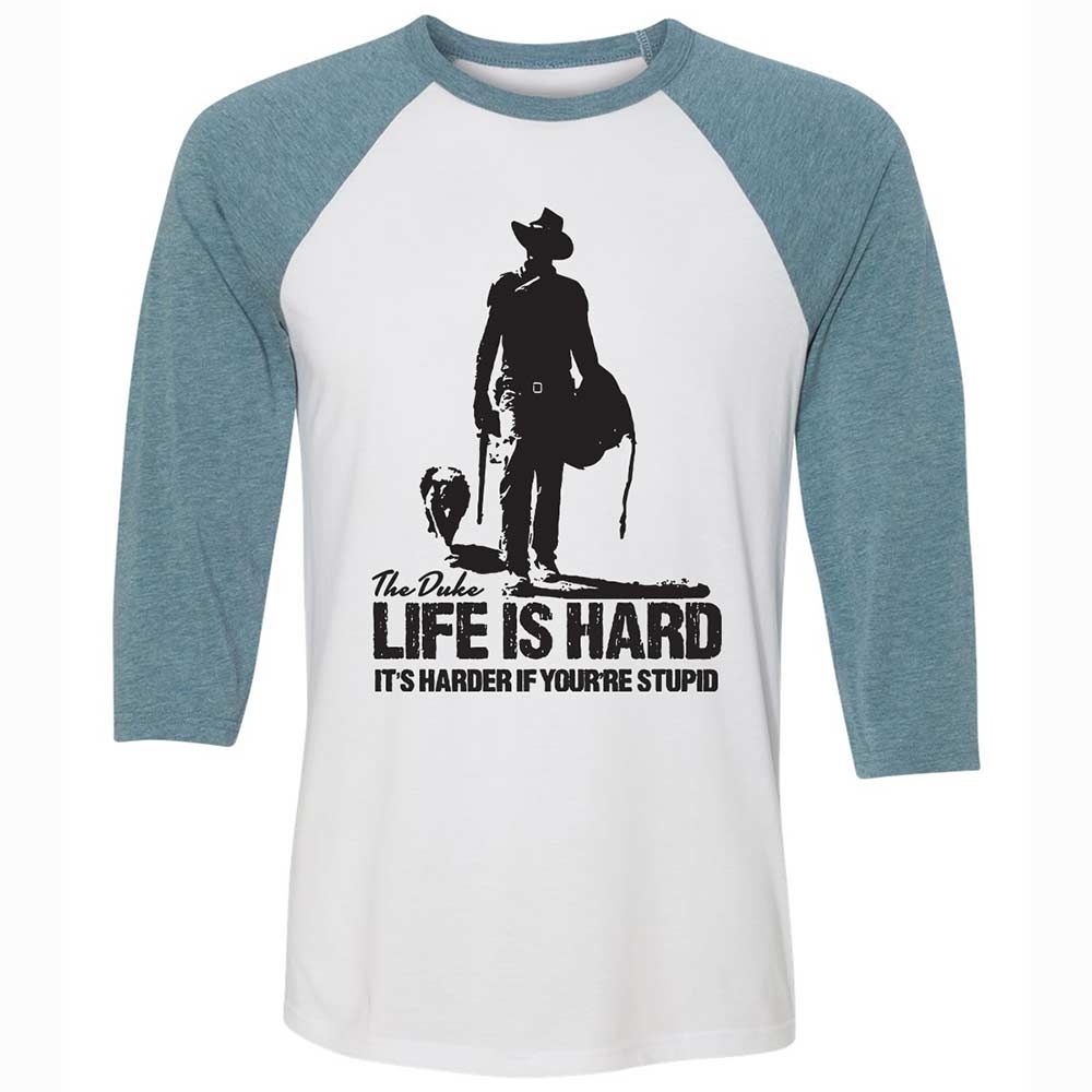 Life is hard - White/Denim - 3
