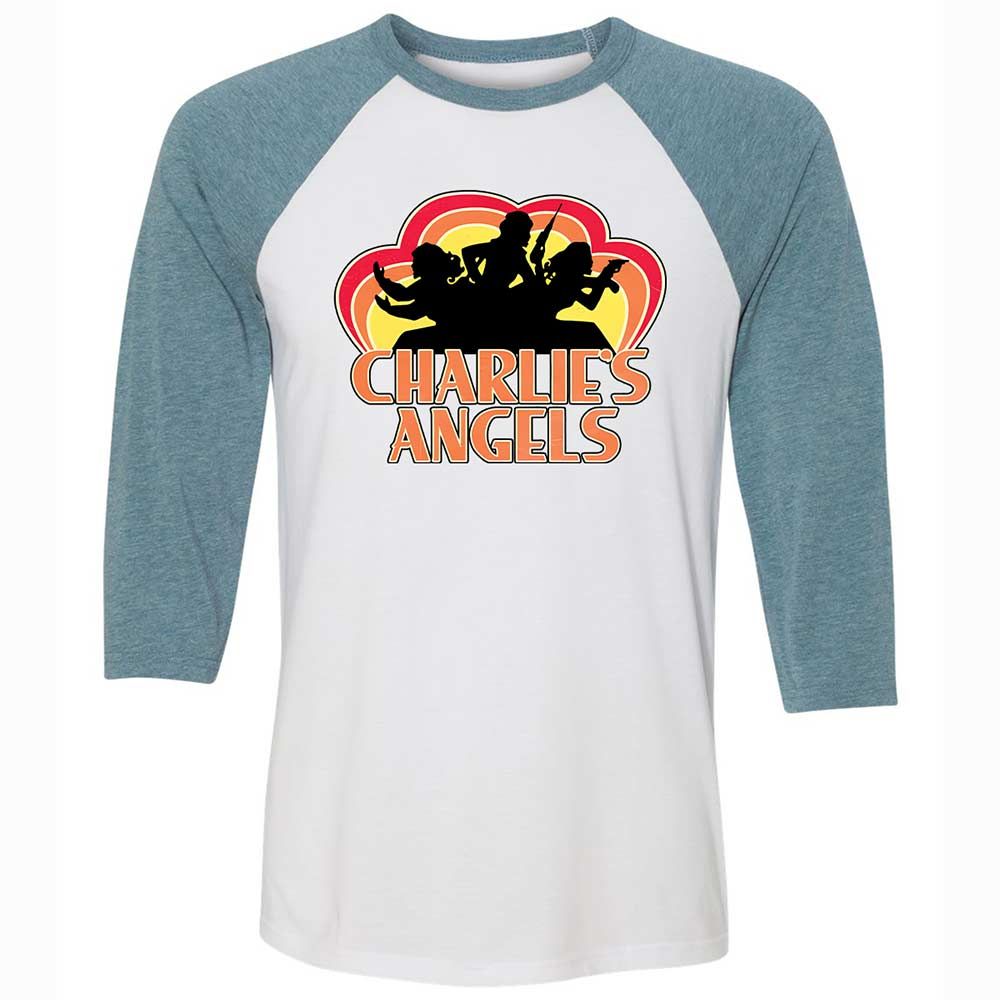 Unisex 3/4 Baseball Tee - MGPK45TW - White/Denim - 3