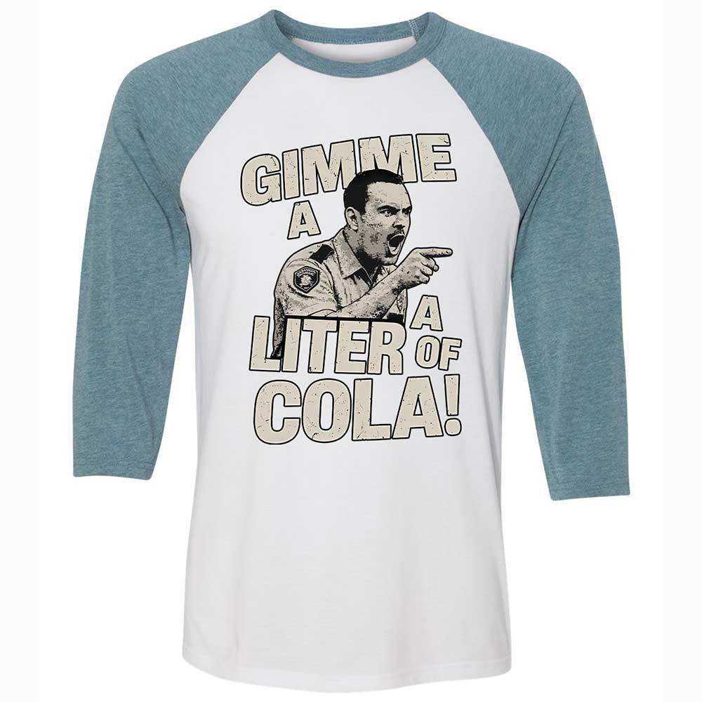 Unisex 3/4 Baseball Tee - WLY8JJU1 - White/Denim - 3