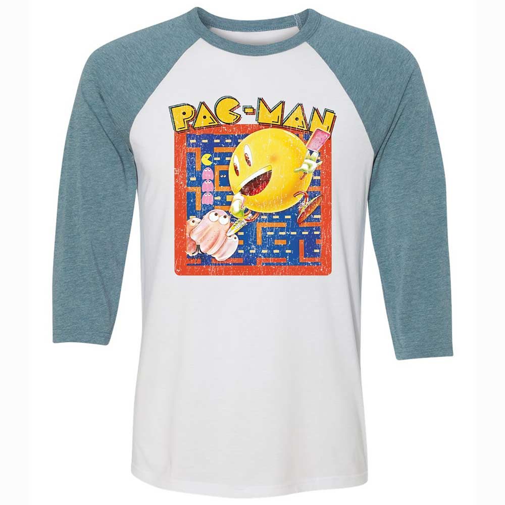 Unisex 3/4 Baseball Tee - 8XQQW4B5 - White/Denim - 3