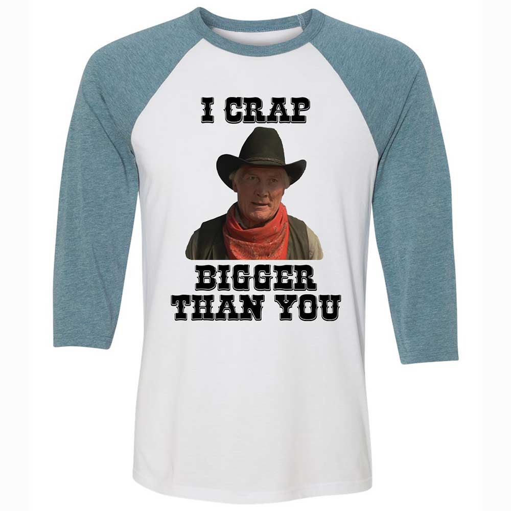 I Crap Bigger Than You - White/Denim - 3
