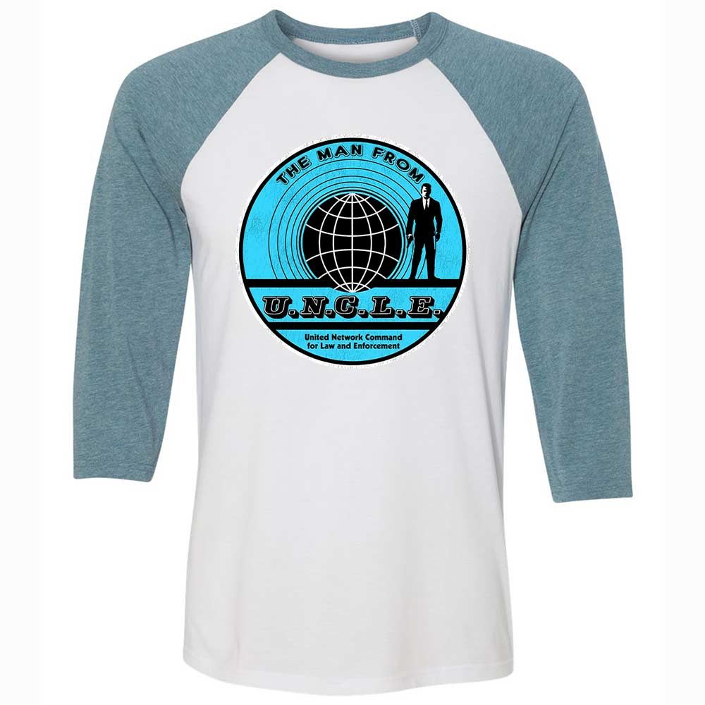 Unisex 3/4 Baseball Tee - S6VGQ1M2 - White/Denim - 3