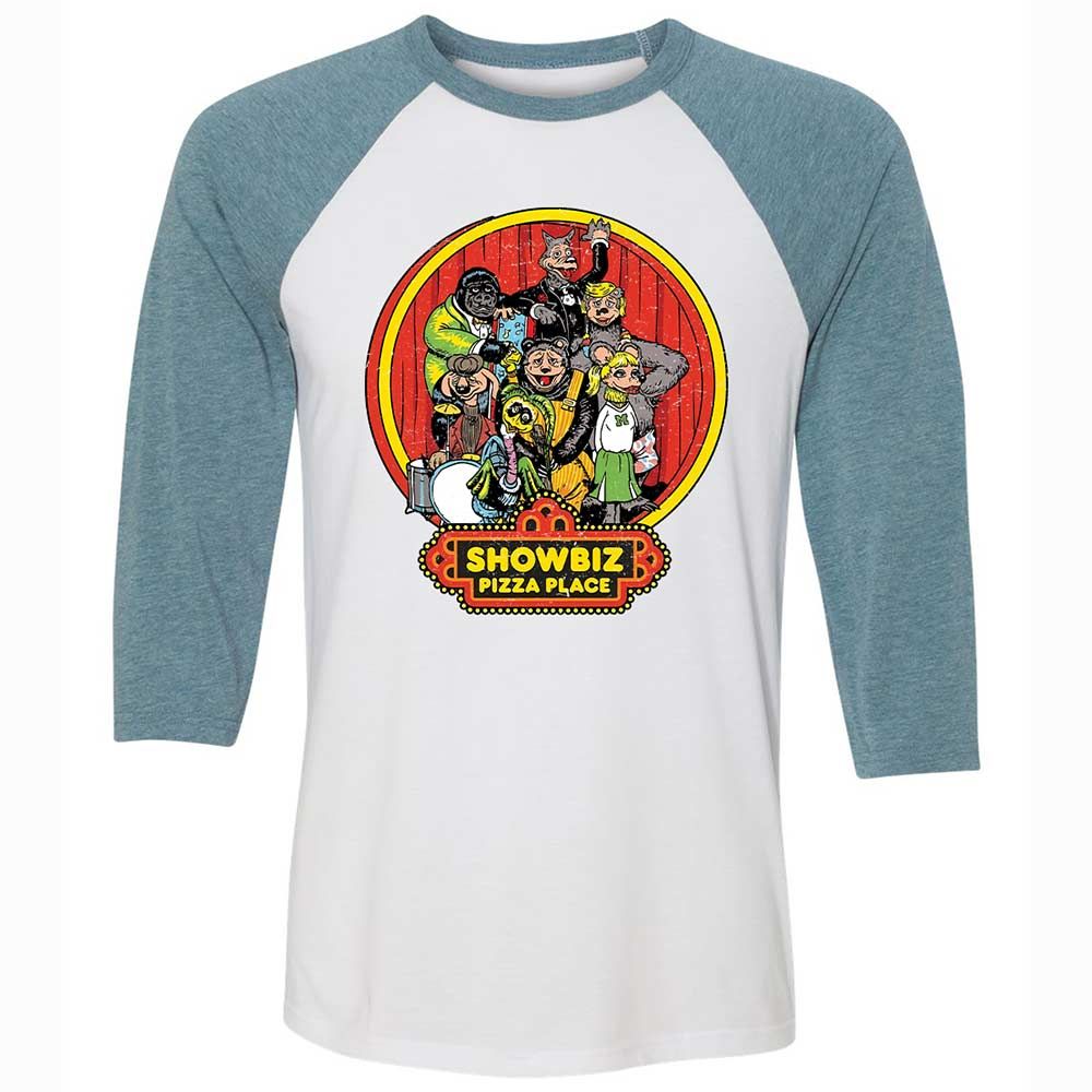 Unisex 3/4 Baseball Tee - PADYK5AG - White/Denim - 3