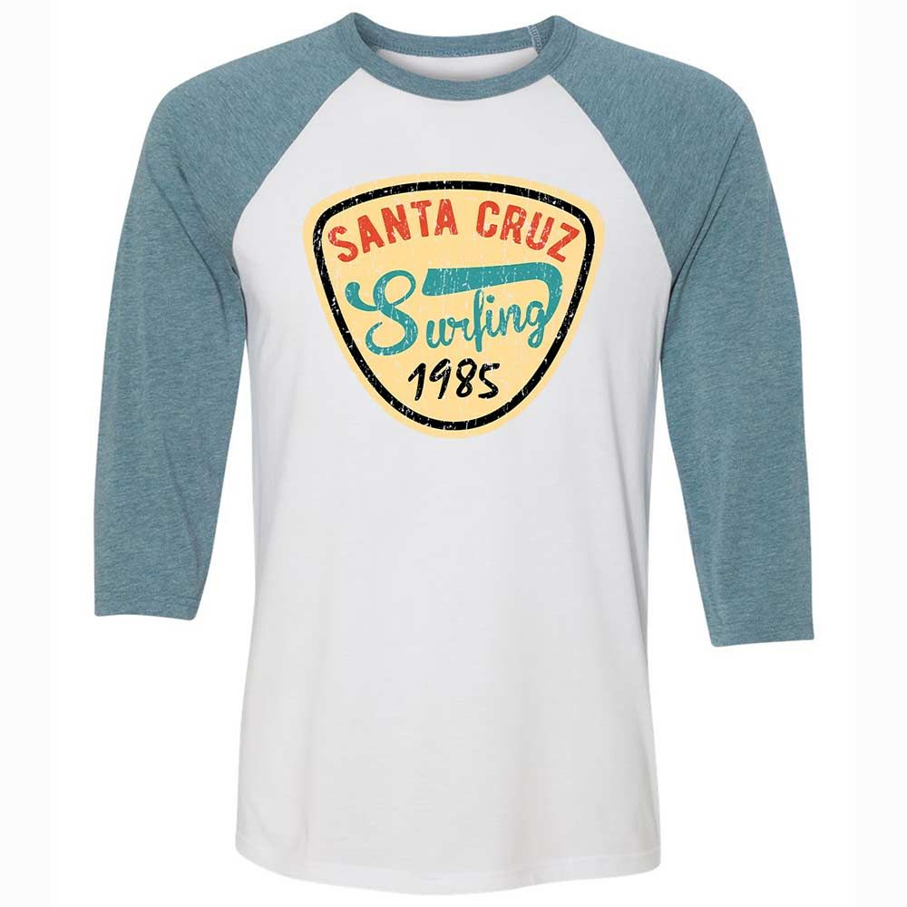 Unisex 3/4 Baseball Tee - 1XLTMHK8 - White/Denim - 3