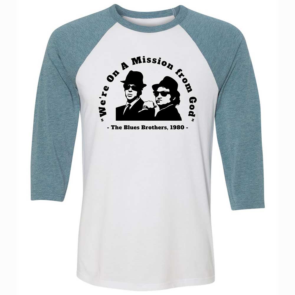 We're on a Mission from God - White/Denim - 3