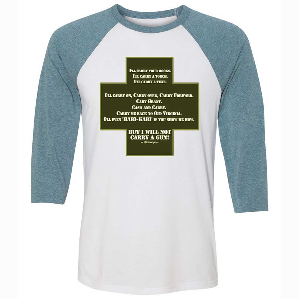 I Will Not Carry a Gun - White/Denim - 3