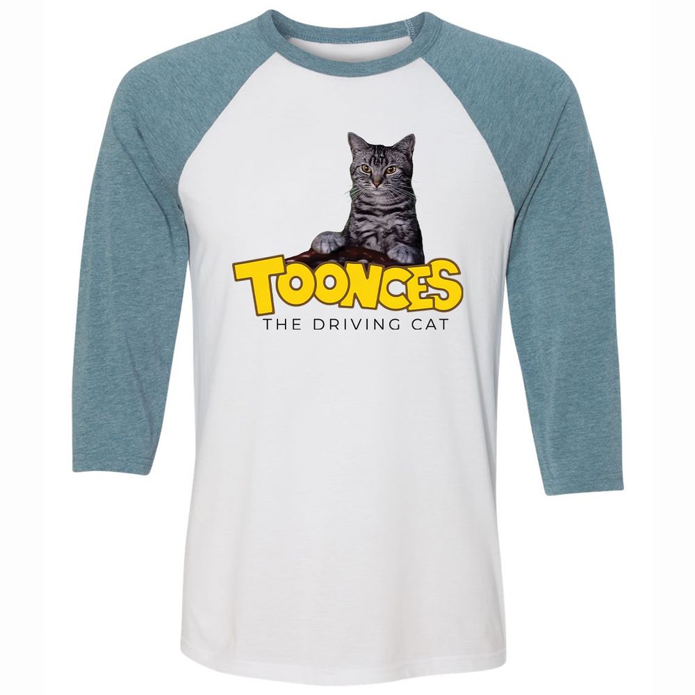 Unisex 3/4 Baseball Tee - N24S4HYC - White/Denim - 3
