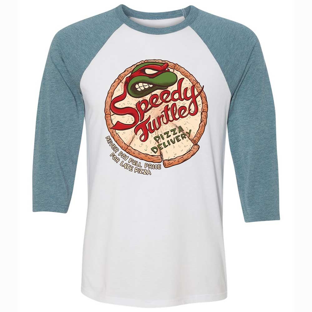 Unisex 3/4 Baseball Tee - JVMRQLHP - White/Denim - 3