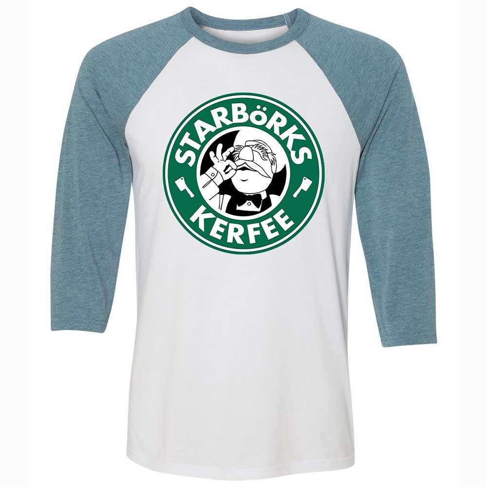 Unisex 3/4 Baseball Tee - DLQ1VRLW - White/Denim - 3