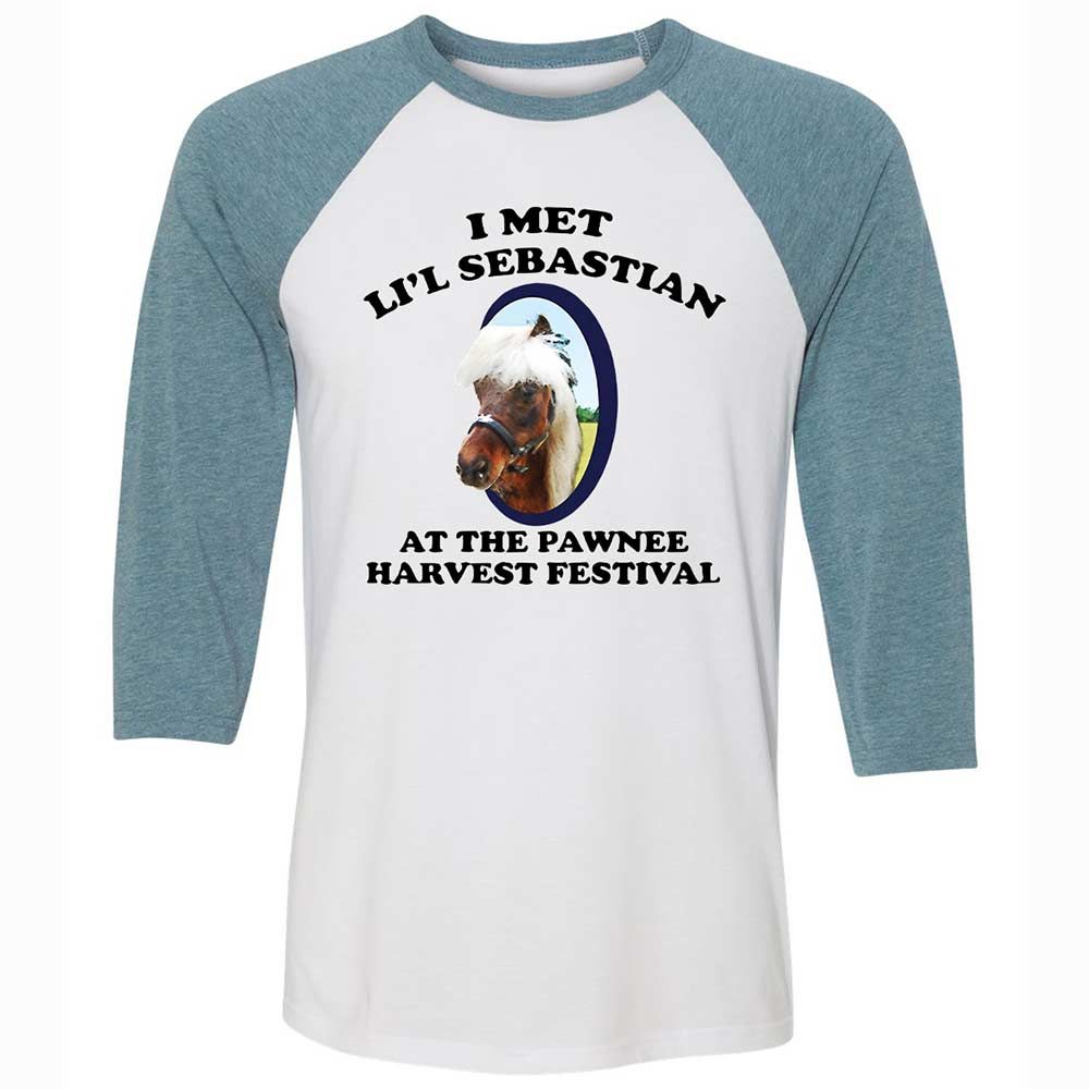 Unisex 3/4 Baseball Tee - H2J1LC2W - White/Denim - 3
