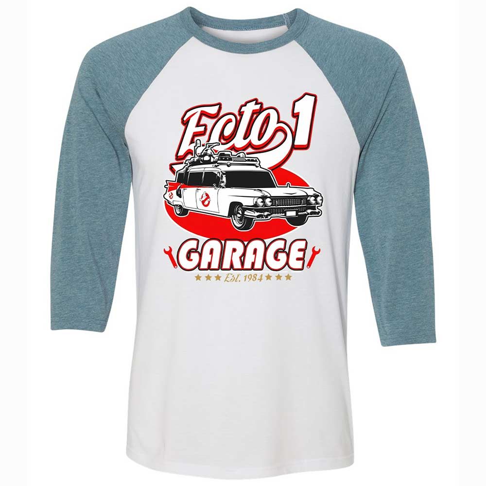 Unisex 3/4 Baseball Tee - SYU5KM6T - White/Denim - 3