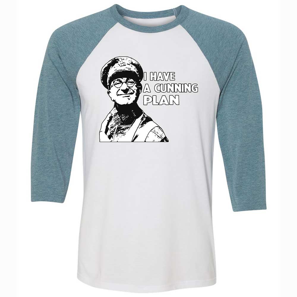 Unisex 3/4 Baseball Tee - 8ZSWFZV7 - White/Denim - 3