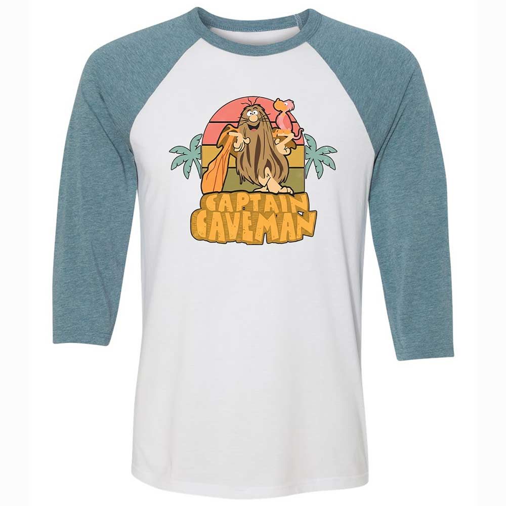 Unisex 3/4 Baseball Tee - 14ESE9PQ - White/Denim - 3