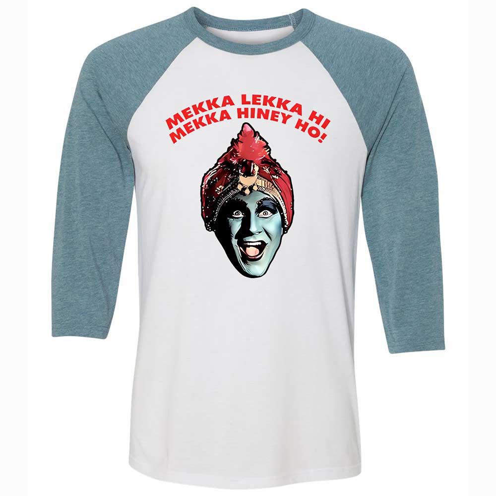 Unisex 3/4 Baseball Tee - U4QBS7TT - White/Denim - 3