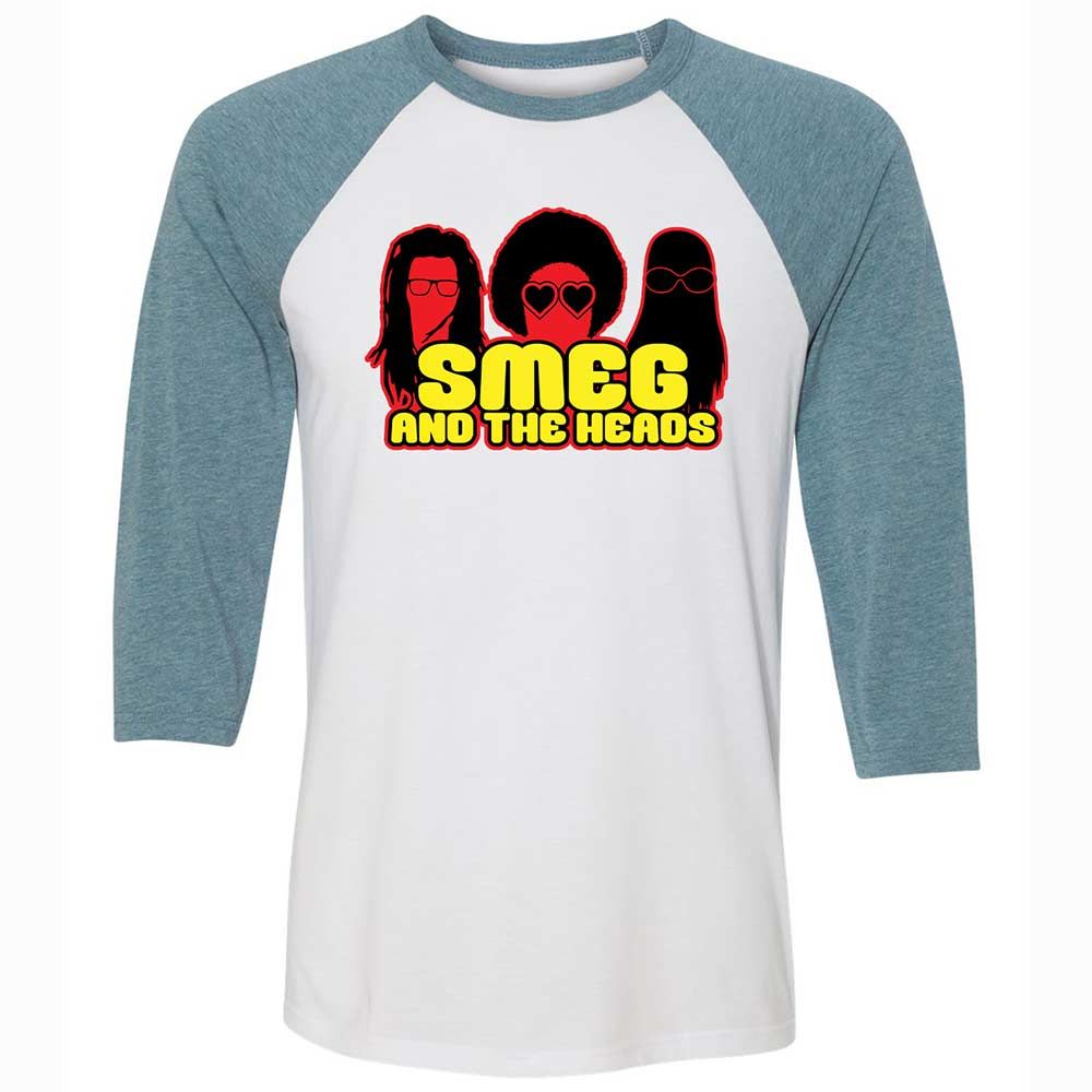 Unisex 3/4 Baseball Tee - F14NBFA8 - White/Denim - 3