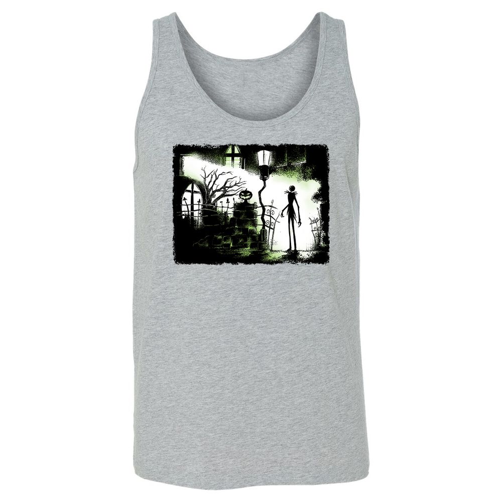 Unisex Jersey Tank - Black - Athletic Heather - 4