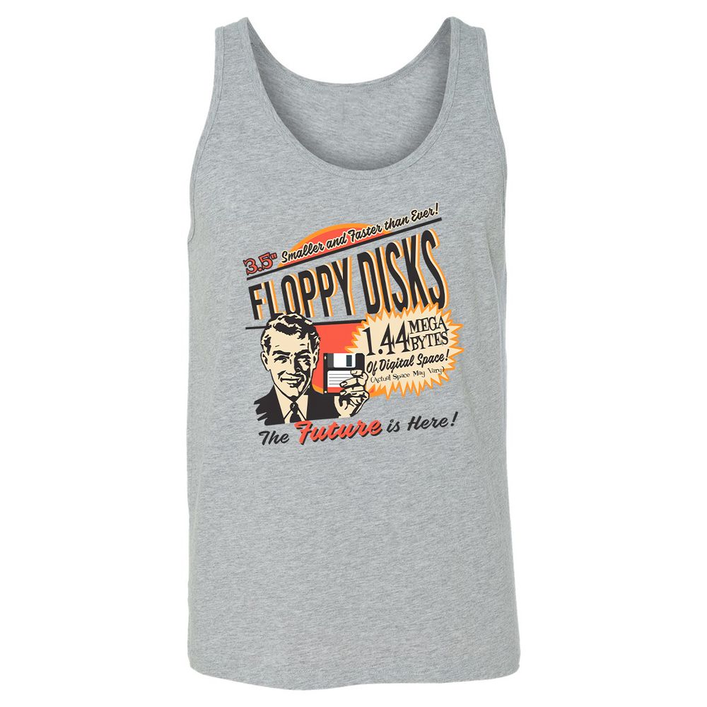 Floppy Disk Retro - Athletic Heather - 4