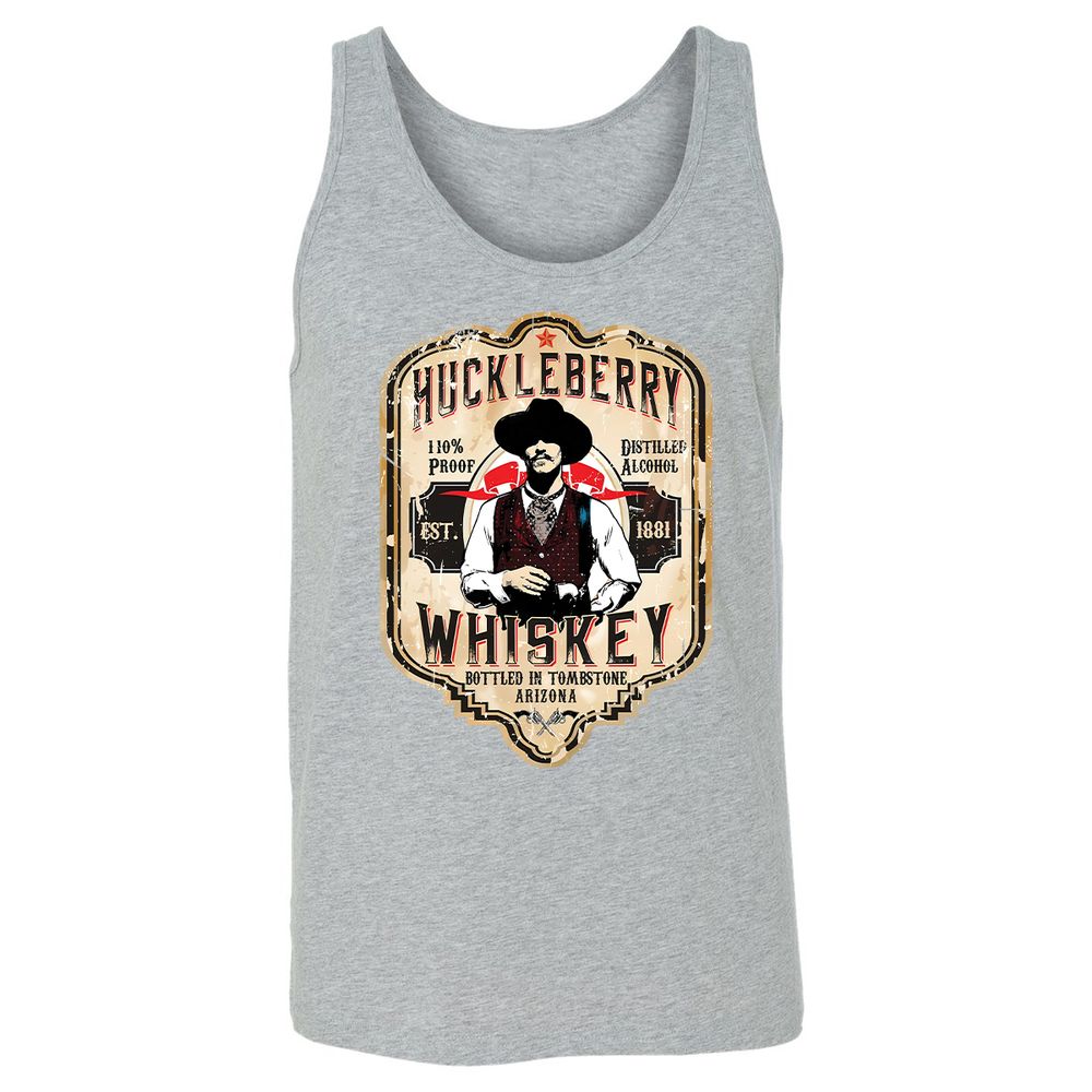Huckleberry Whiskey Label - Athletic Heather - 4