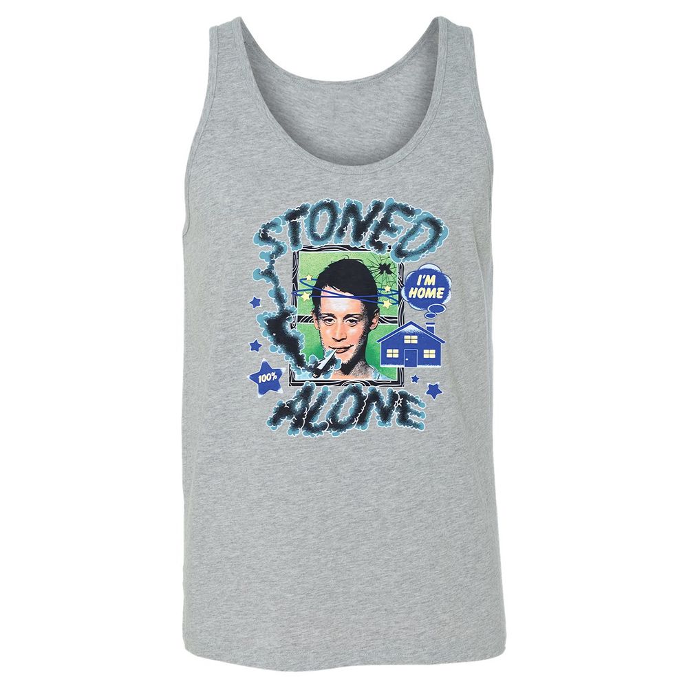 Stoned home alone - Athletic Heather - 4