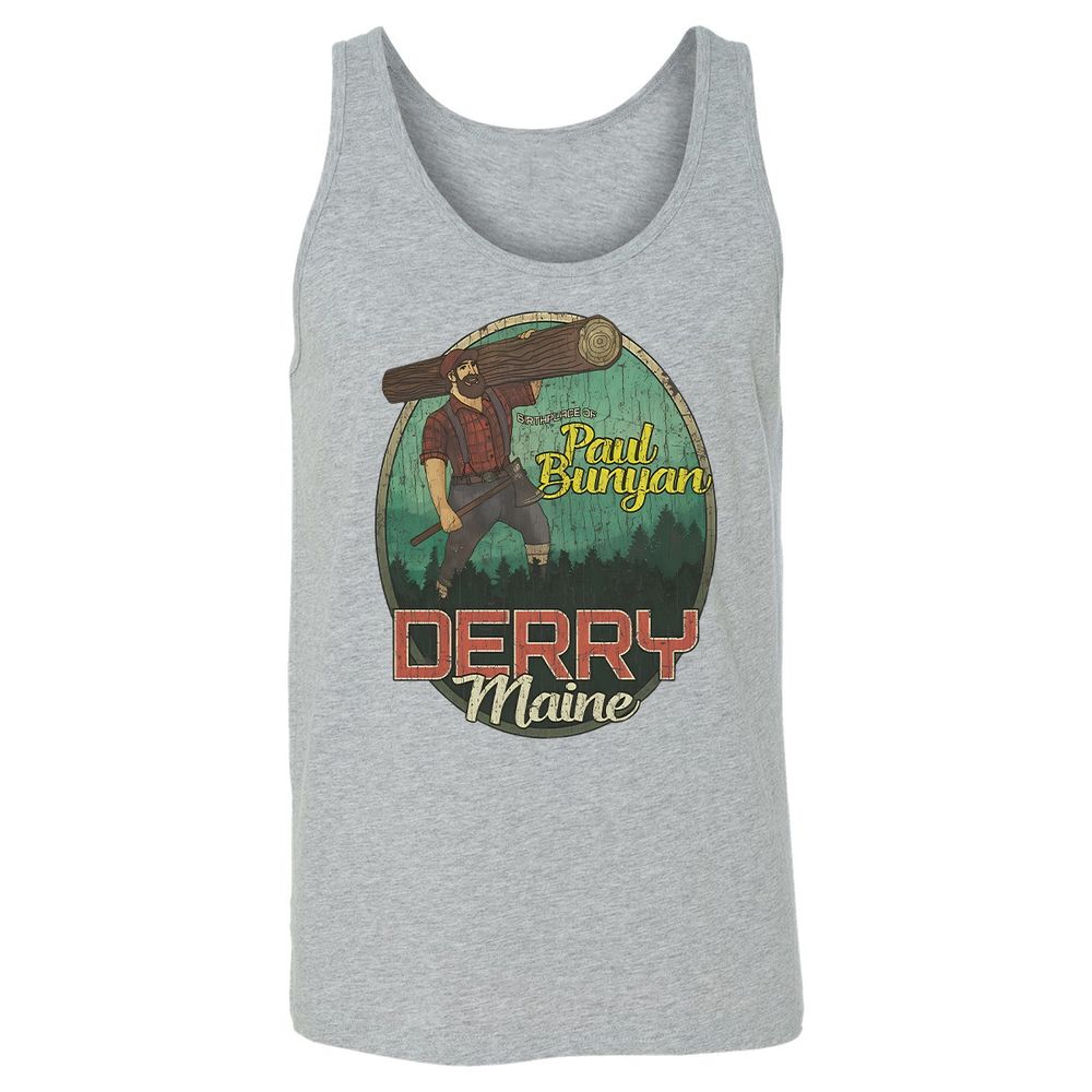 Derry Birthplace of Paul Bunyan - Athletic Heather - 4
