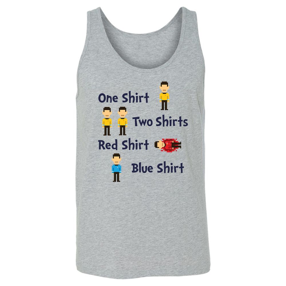 Red Shirt, Blue Shirt - Athletic Heather - 4