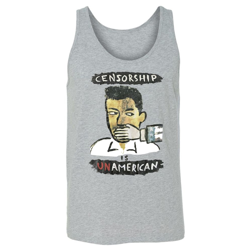 Censorship is Unamerican - Athletic Heather - 4
