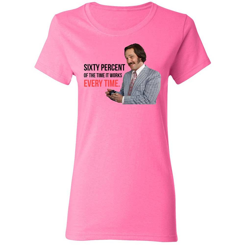 Women's T-Shirt - 871B9KUT - Azalea - 4
