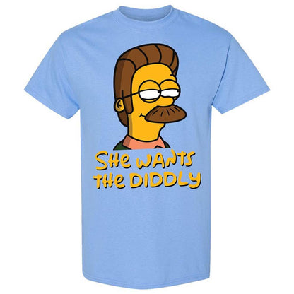 She Wants The Diddly - Carolina Blue - 4