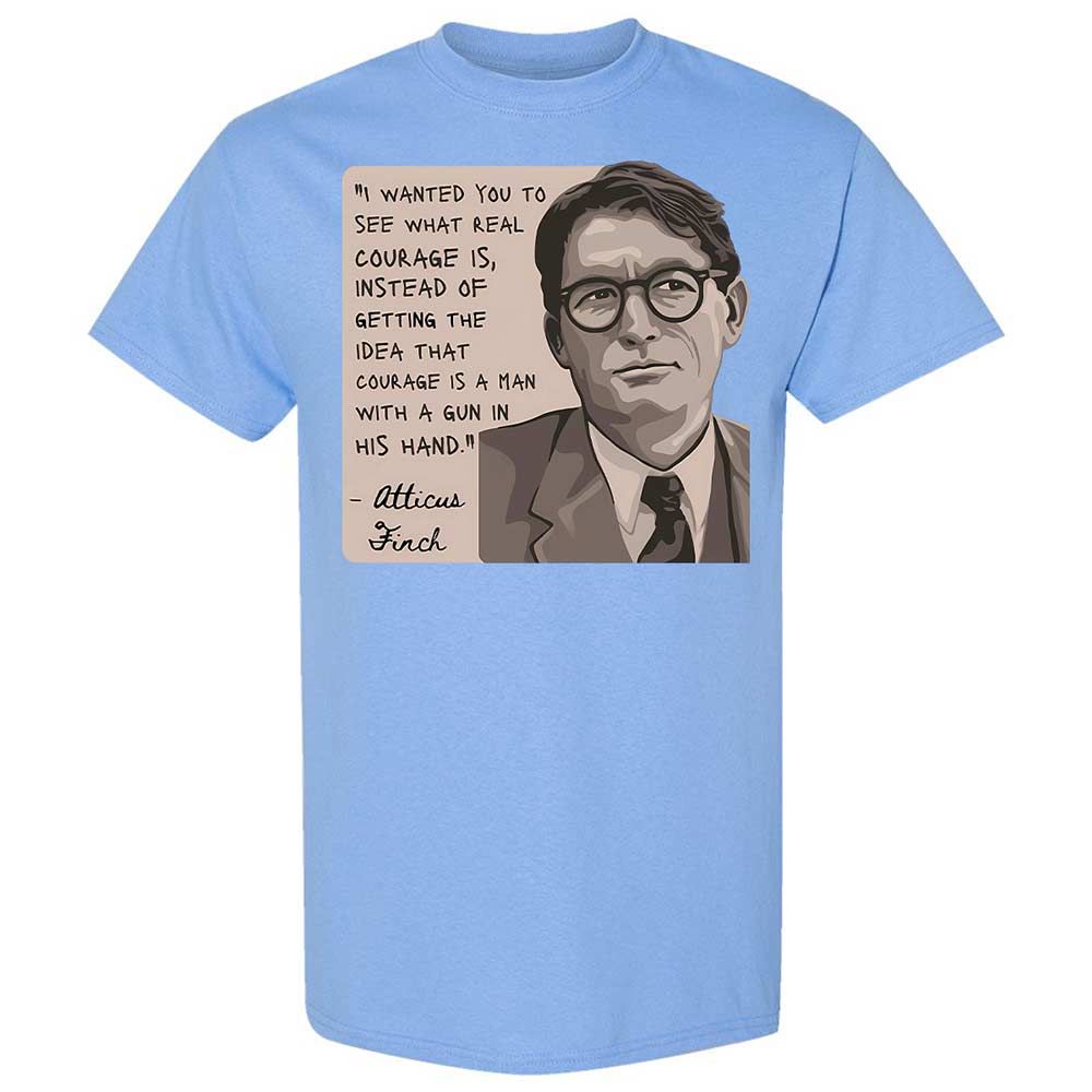 Real Courage Quote - Carolina Blue - 4