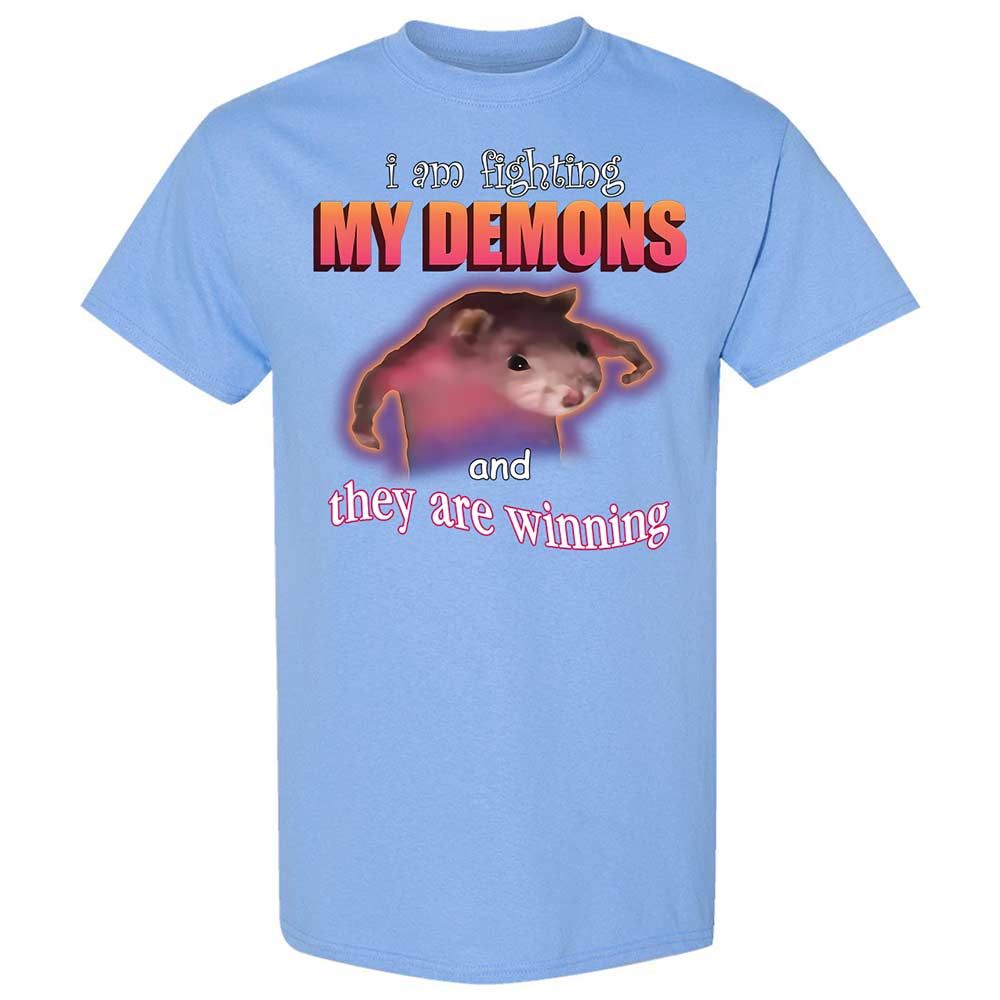 I'm fighting my demons - Carolina Blue - 4