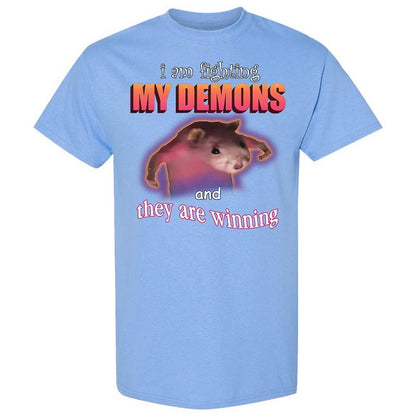 I'm fighting my demons - Carolina Blue - 4