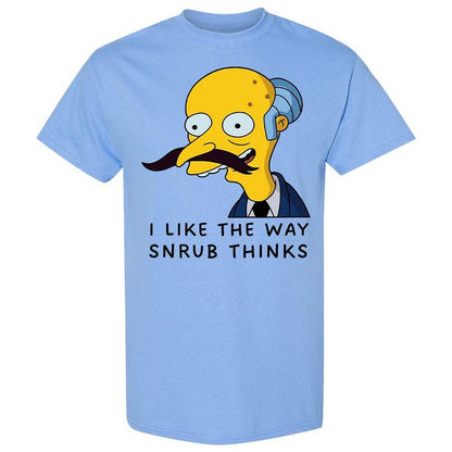I Like the Way Snrub Thinks - Carolina Blue - 4