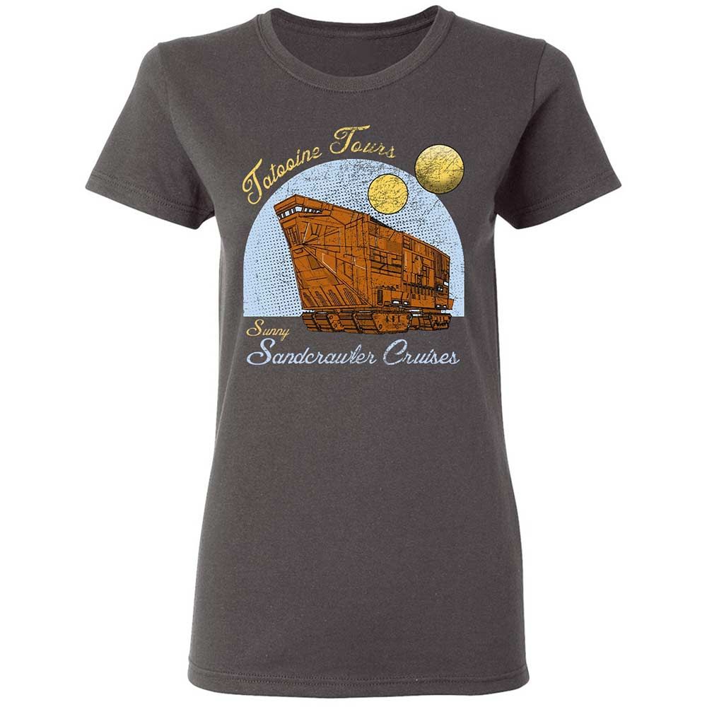 Women's T-Shirt - B8P81X5G - Charcoal - 4