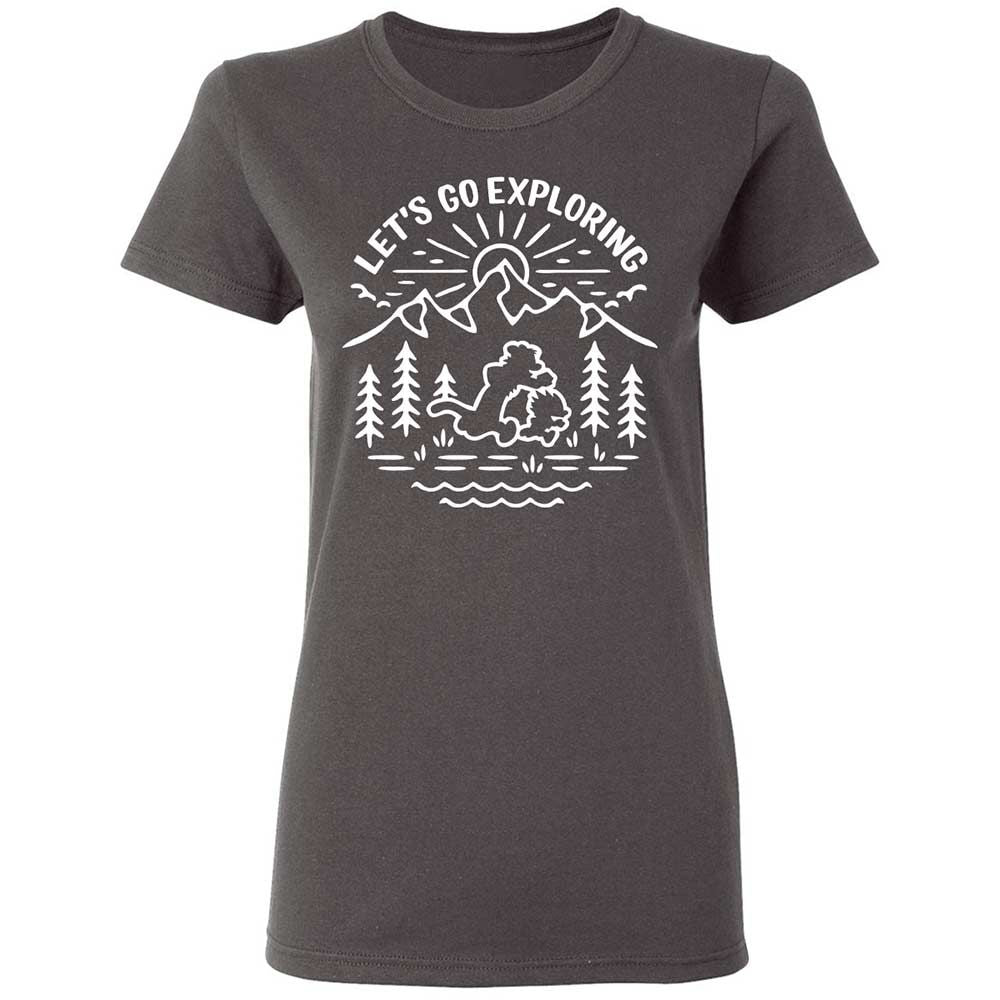 Women's T-Shirt - EU58BQQK - Charcoal - 4