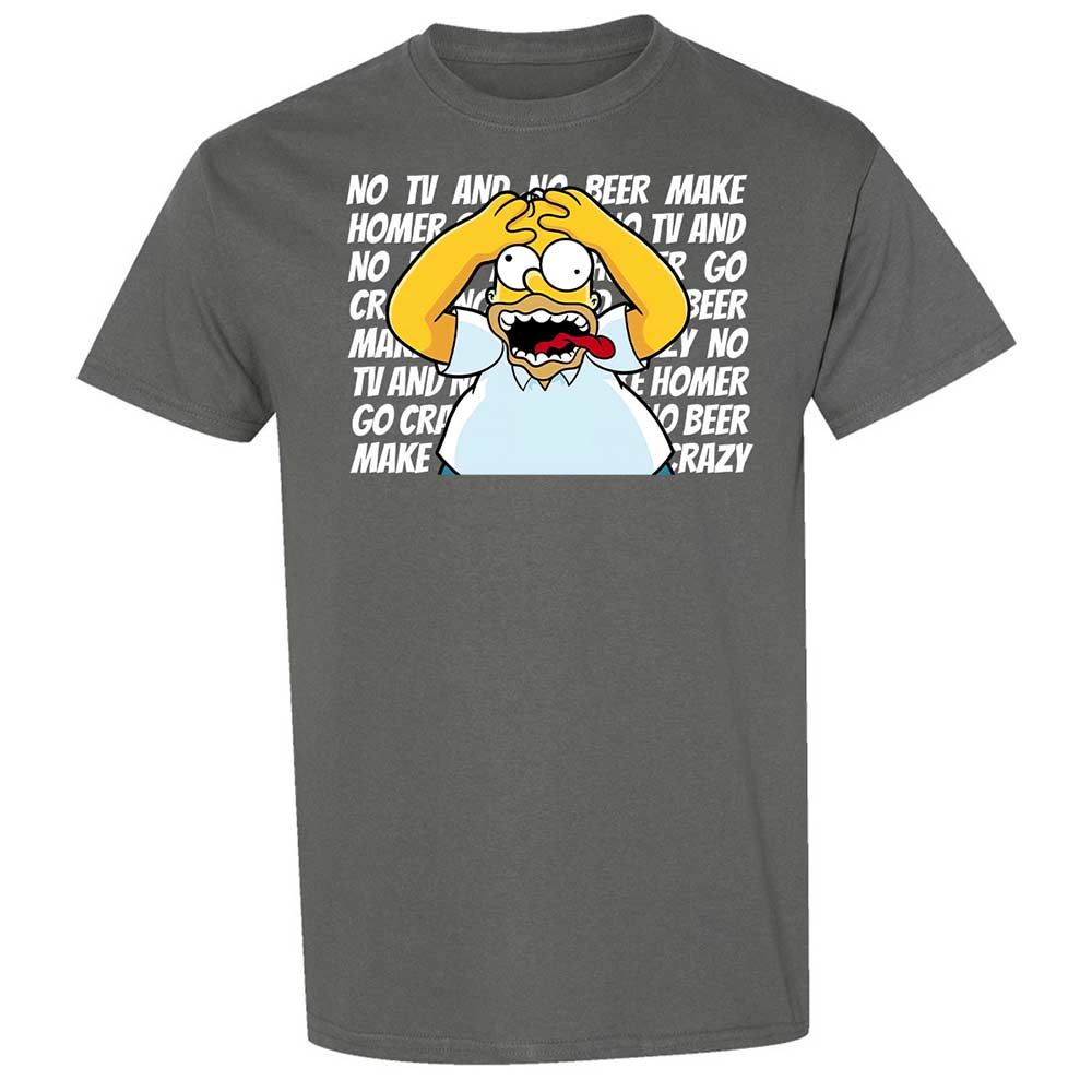 No TV and No Beer Make Homer Go Crazy - Charcoal - 4