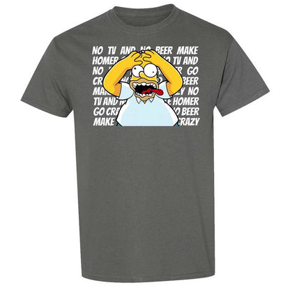No TV and No Beer Make Homer Go Crazy - Charcoal - 4
