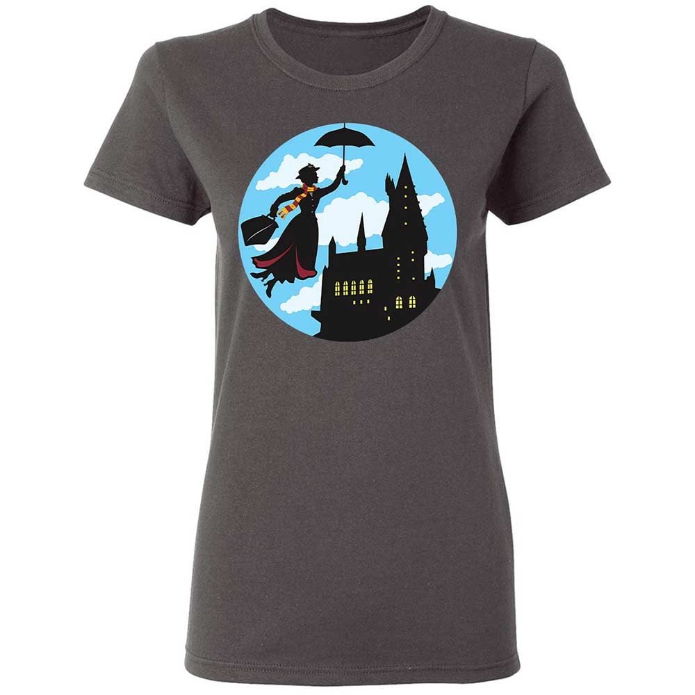 Women's T-Shirt - Y5ZVPCZF - Charcoal - 4