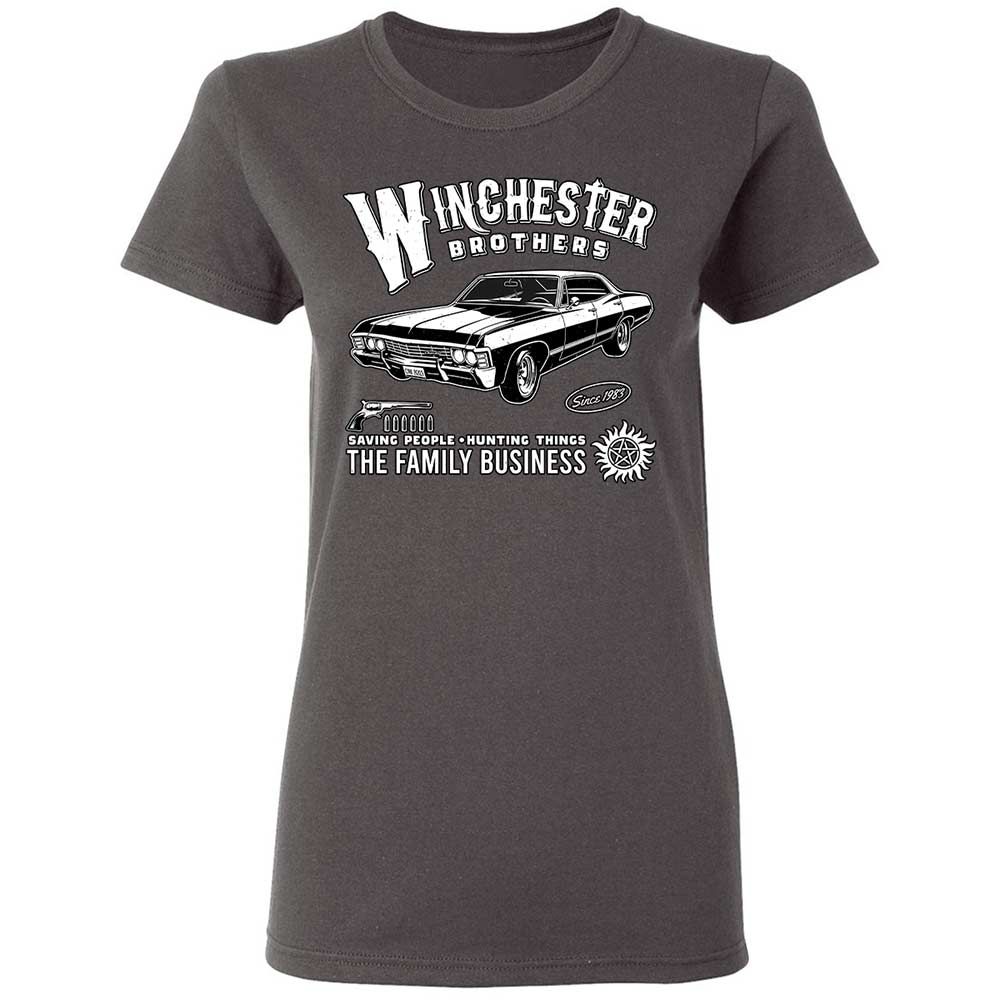 Women's T-Shirt - CRC7KYW2 - Charcoal - 4