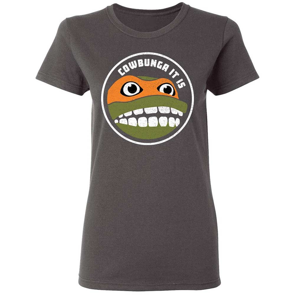 Women's T-Shirt - P1ZZEAFT - Charcoal - 4