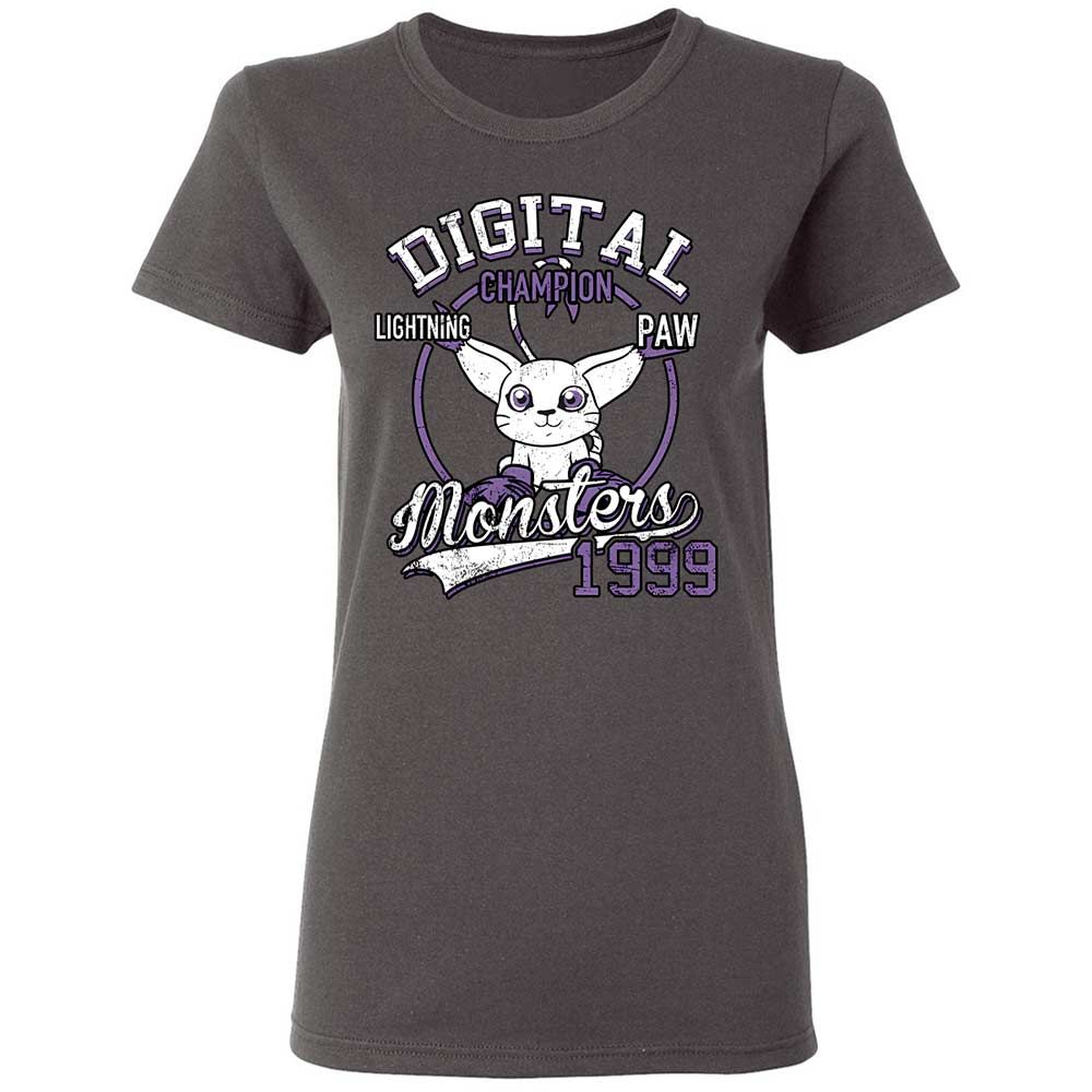 Women's T-Shirt - DZKYRWD7 - Charcoal - 4