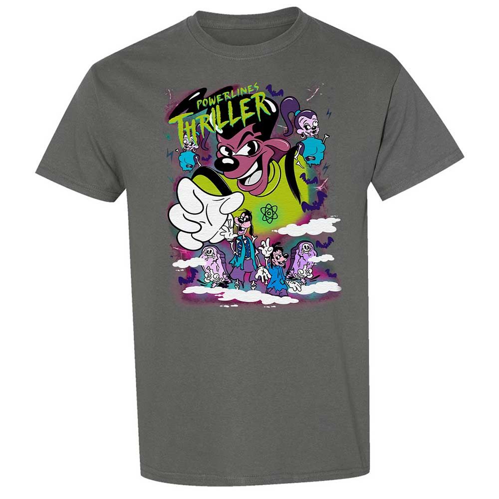 Vintage Pop Cartoon Horror Mashup - Charcoal - 4