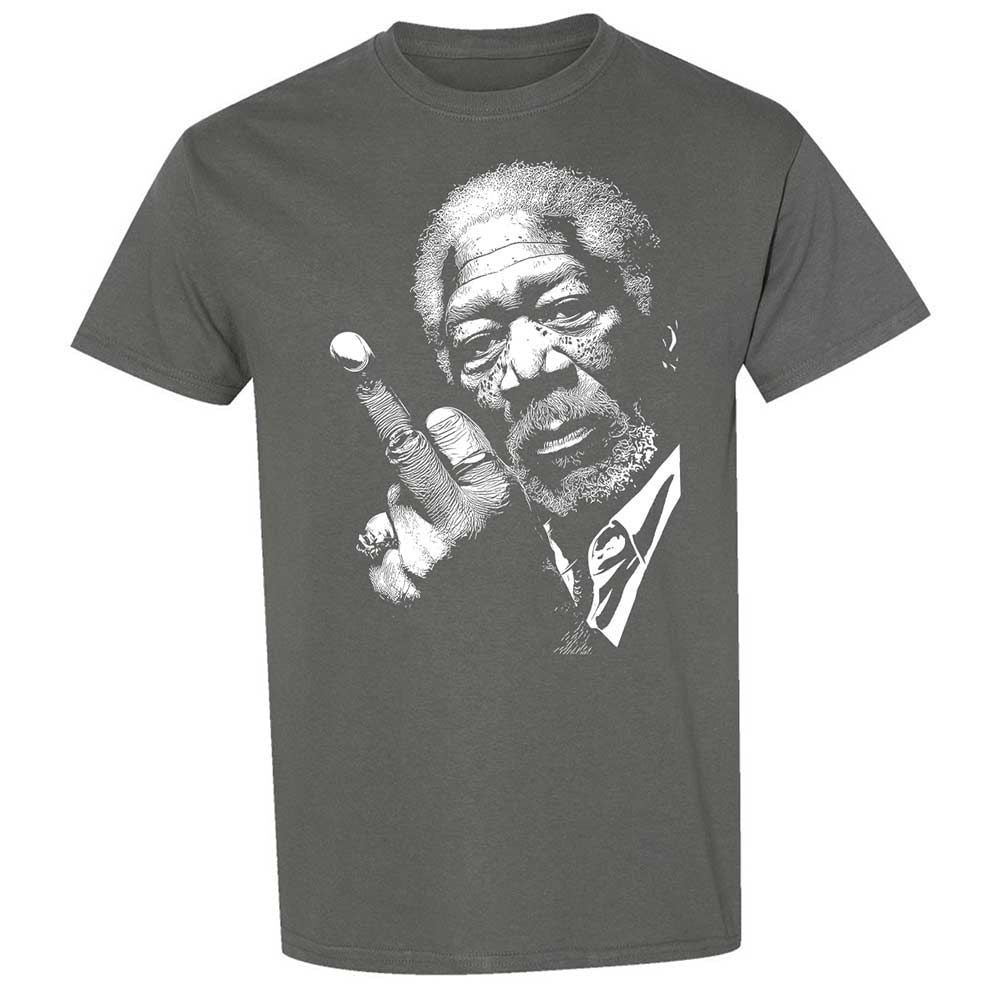Morgan Freeman middle finger - Charcoal - 4