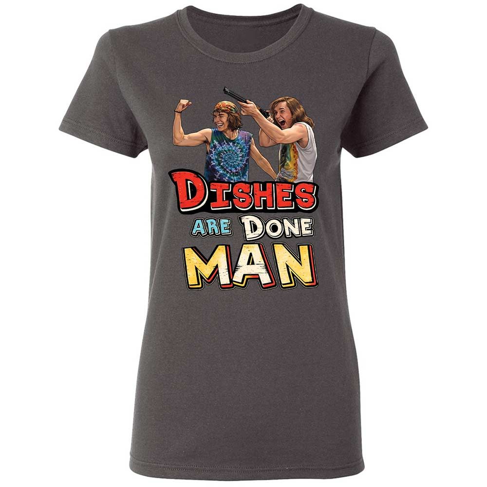 Women's T-Shirt - 6UH5BFQH - Charcoal - 4