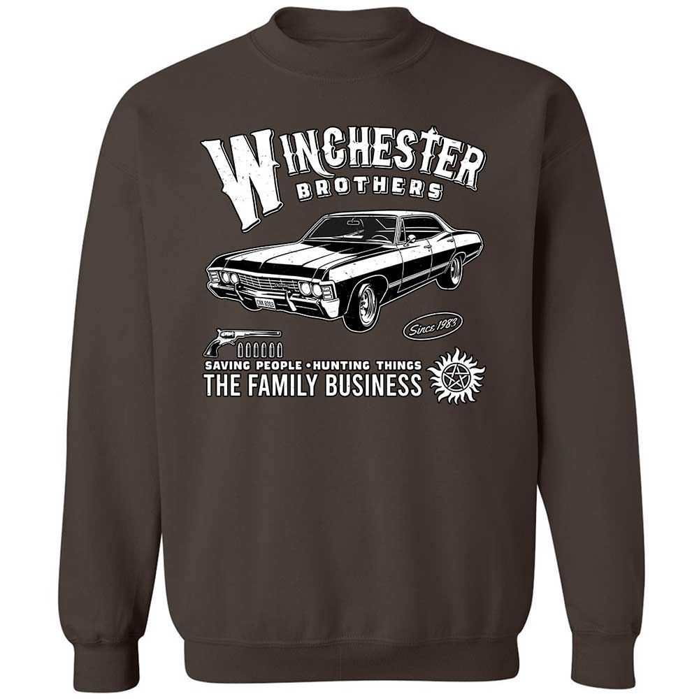 Classic Unisex Sweatshirt - ZZQQTLAB - Dark Chocolate - 4