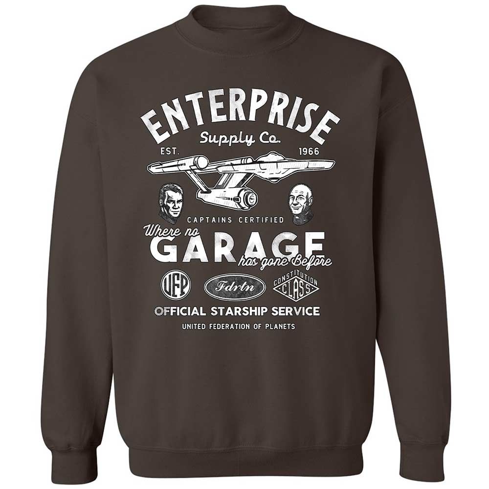 Classic Unisex Sweatshirt - DTLE42SJ - Dark Chocolate - 4