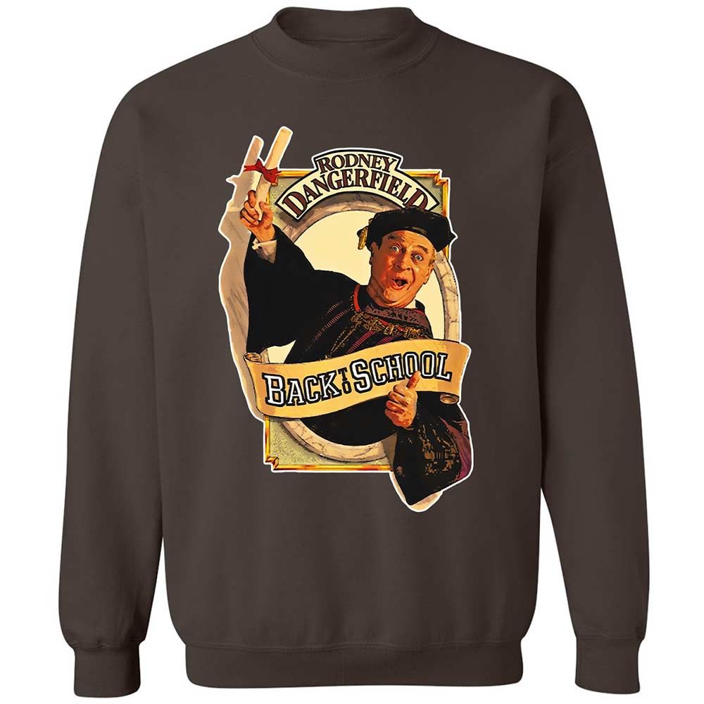 Classic Unisex Sweatshirt - UV93N1JU - Dark Chocolate - 4