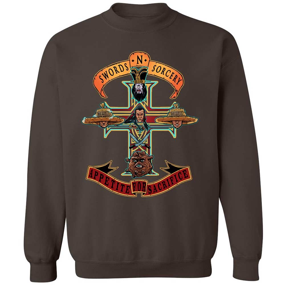 Classic Unisex Sweatshirt - GYSYZPUP - Dark Chocolate - 4